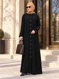 Military Black Abaya