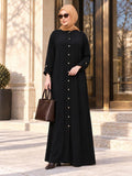 Military Black Abaya