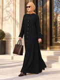 Military Black Abaya