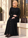 Military Black Abaya