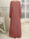 Slip Dress-Mahogany