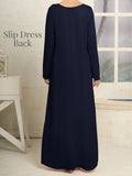 Slip Dress-Navy