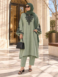 Olive Filigree Co-Ord Set