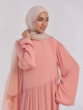 Slant & Style Peach Ombre Silk Chiffon Scarves