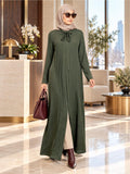 Tuck up-Olive Abaya