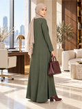 Tuck up-Olive Abaya
