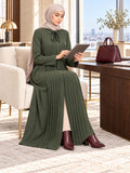 Tuck up-Olive Abaya