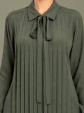 Tuck up-Olive Abaya