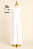 Sleeveless Slip Dress – white