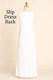 Sleeveless Slip Dress – white