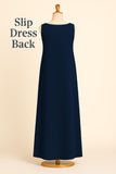 Sleeveless Slip Dress – Navy