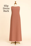 Sleeveless Slip Dress – Peach Pink