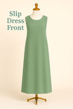 Sleeveless Slip Dress – Sage Green