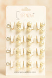 Pearl White Hijab Round Pins